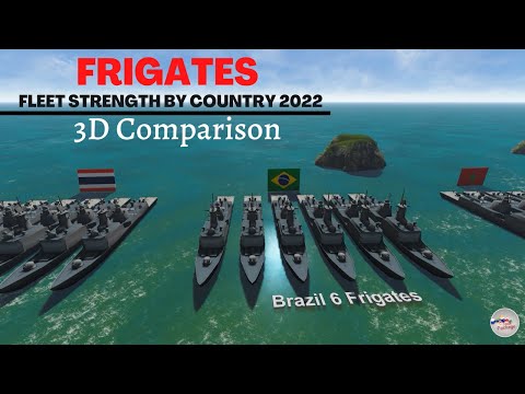 Frigate Fleet Strength by Country 2022 ⚔