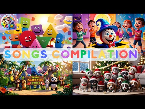 🐶🐈NURSERY RYHMES FOR TODDLERS/SONGS COMPILATION🎉🎶 #nurseryrhymes #toddlerlearning #songcompilation
