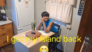 DIY kitchen project/ smaller kitchen island