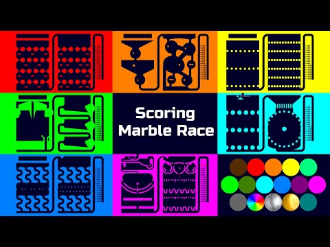 Scoring Marble Race [Stages 1 - 7] - in Algodoo
