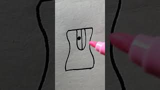 Stationary Series: eraser drawing #art#artclass #drawingideas#artandcraft #painting #tutor