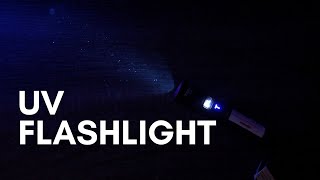 UV Flashlight Rechargeable with LCD Display