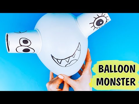 Air pressure experiment for kids “Balloon monster”