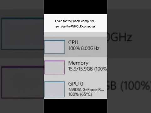 I paid for the WHOLE computer, so I use the WHOLE computer 😂 #technology #gadgets #pcgaming #tech