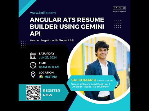 Public Webinar | Angular ATS Resume Builder using Gemini API | Gemini API #gemini #googlegemini