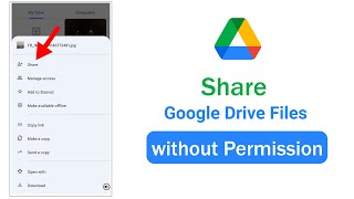 How to Share Google Drive Files without Permission || Share a Google Drive file publicly