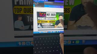TCS Prime Interview Questions #tcsnqt #tcs #nqt #prime #tcsjobs #viralvideo