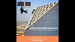 Alpine Rope Access in Abu Dhabi, United Arab Emirates #alpineaccesssolutions #ropeaccess #UAE