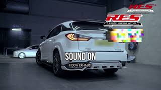 Lexus 雷克萨斯 NX200T with RES mid pipe + valve muffler + gesture control kits sound check