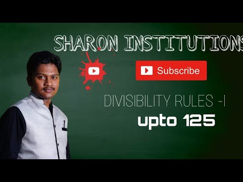 Divisibility shortcut rules in telugu| SHARON INSTITUTIONS|