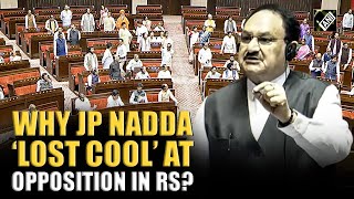 “Govt Ready To Discuss”, JP Nadda ‘loses cool’ at opposition, asks ‘not to shout’ in Rajya Sabha