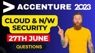27th June : Network Security & Cloud Computing Question : Accenture Cognitive Assessment 2023