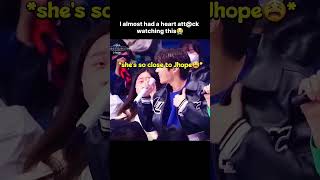 She was so close OMG😭 #shorts #bts #jhope #girl