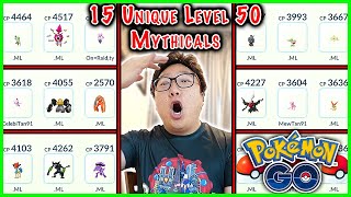 15 Unique Level 50 Mythical Pokemon in Go Battle Master League in Pokemon GO
