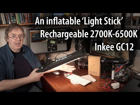 Review: Rechargeable Bi-colour light stick. The inflatable 12W waterproof GC12 lamp 2700K-6500K