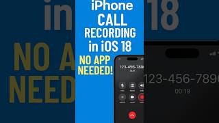 Call Recording in iOS 18 #tech #apple