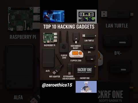 Top 10 hacking gadgets #hacker #hackertools #gadgets #ytshorts #trendingshorts #viralshorts #cyber