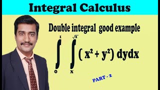 VTU Engineering Maths 2 Double integral  good example by easy maths (PART-2)