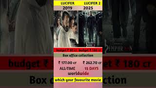 Lucifer vs L 2 empuraan movie box office collection | L 2 movie collection 🔥#l2 #lucifer #aa