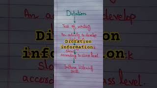Dictation information #dictation#listeningskill#juniorlevelactivity#helpfulin words/spelling#meaning