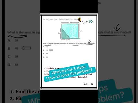 Area of the Unshaded Region #maths #education #mathhelp #geometry #mrghelpme