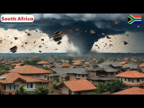 Chaos in South Africa Today: Tornado Strikes Pretoria, Destroying Vehicles & Buildings!