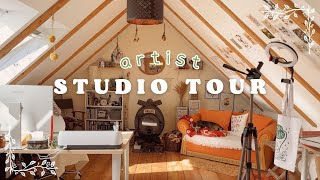 2023 Art Studio Tour 🌟 Small Business Home Office | Cozy & Aesthetic