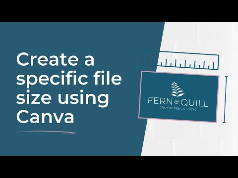 Create a custom size graphic for your logo in Canva