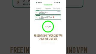 free internet working VPN 2025 all sim free #freevpn #vpn #dvideo