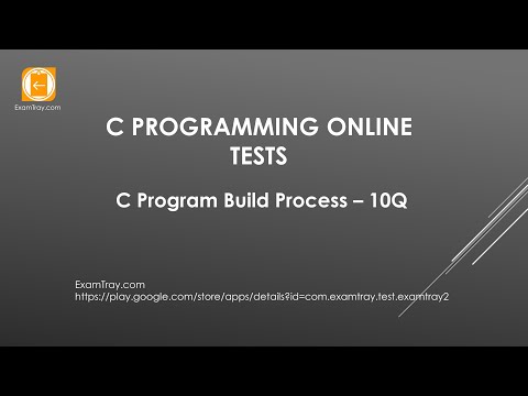 26 C Program Build Process Online Test with Interview FAQ Questions