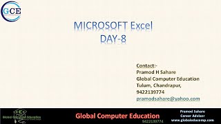 MS Excel Day 8