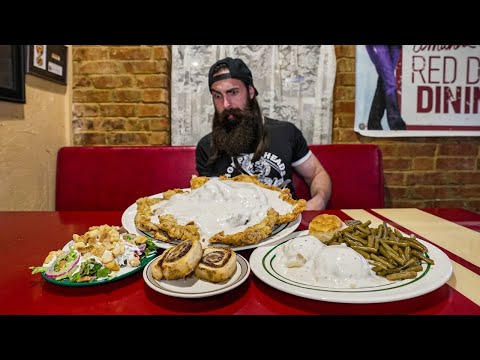 THE BEST FOOD CHALLENGE I'VE EVER ATTEMPTED | KENDALL'S CHICKEN FRY | OKLAHOMA EP.2 | BeardMeatsFood