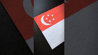 SINGAPORE 🇸🇬 Flag Drawing #singapore #asia #posca #flagdrawing