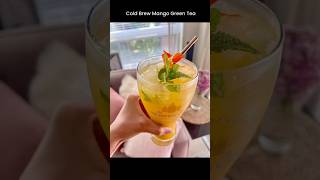 Summer vibes ☀️ Cold Brew Mango Green Tea #greentea #Mangotea #icetea