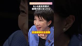 高市早苗さんに聞く② 総理大臣になったらやりたい政策【たかまつななの政治家とだべろう】 #shorts #高市早苗 #自民党 #総裁選