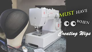 A MUST👀 have when creating wigs | sewing machine wigs | wig maker