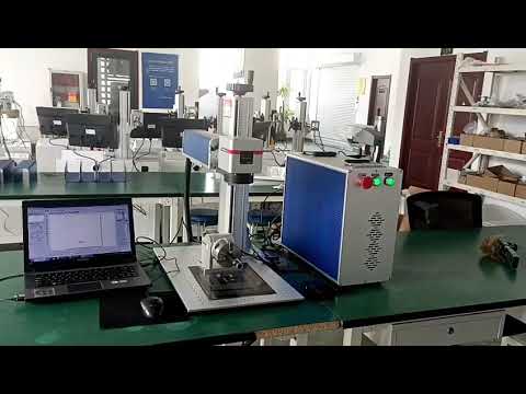 20W 30W 50W split fiber laser marking machine with rotary device #lasermarkingmachine #fiberlaser
