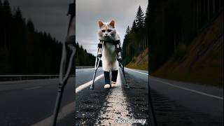 Poor Little Cat Lost his Friend because of a Drunk Driver #CatRescue #CuteCat #AnimalRescue