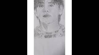 V 🌟 #bts #btsdrawing #taehyung #shorts #youtubeshorts