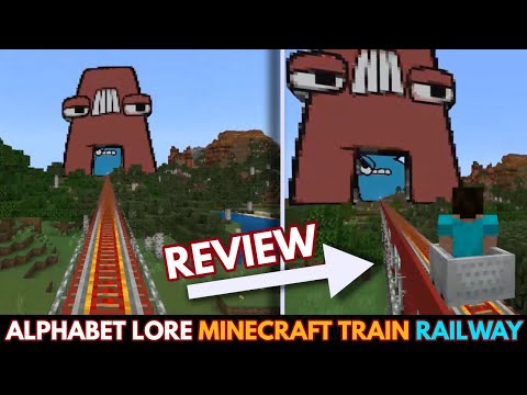 Alphabet Lore Minecraft Train Railway Review (Long Video)