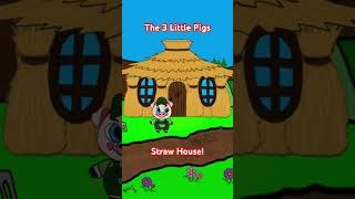 The 3 Little Pigs Build a Straw House. Did it stand up to to the Big Bad Wolf? #threelittlepigs