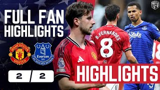 United NEED WORK! Bruno is NO 8! Manchester United 2-2 Everton Highlights