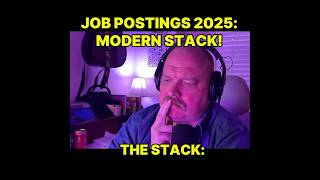 When the job posting says "modern tech stack" but plot twist. #techinterviews