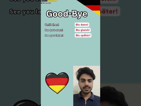 How to say Good-Bye in German🇩🇪 #learngermanwithsajjad #learngerman #deutschlernen #deutschkurs