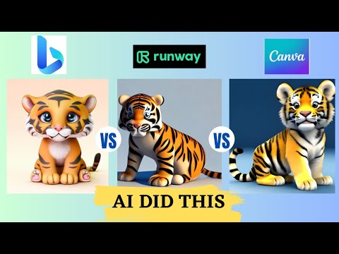 BING Vs CANVA Vs RUNWAY- Same Prompt Comparison, AI Image