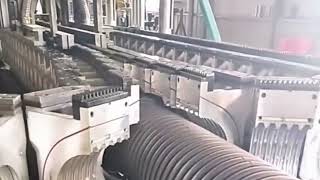 Corrugated Tube Production Process #corrugatedplastic #corrugated #tube #machining