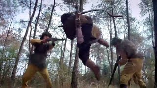 The Chinese hunter has exceptional kungfu and ambushed in the forests, killing all his enemies.