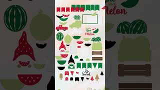 Watermelon Tiered Tray Set SVG Bundle |Affordable SVG Designs | Laser Cut Files | SVG files