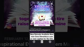 Life Verbs Podcast is available wherever you listen to podcast. #listennow  https://tr.ee/ftbAVpvC4Z