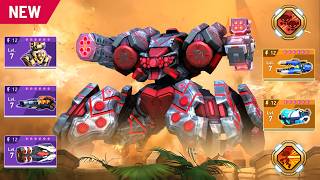NEW Parasite & Missile Rack 12, Ember Gun 12, Nade Launcher 12, Railgun, Graviton Beam - Mech Arena